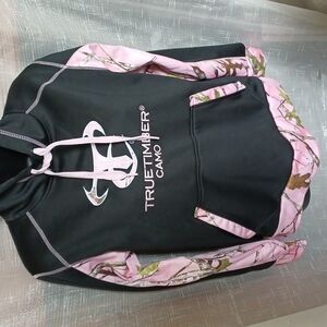 TRUE TIMBER Camo Performance Hoodie, black/pink, S